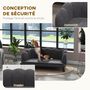 Voir la diapositive 6 : PAWHUT Canapé chien lit pour chien chat design contemporain coquillage dim. 98L x 60l x 35H cm coussin moelleux velours gris