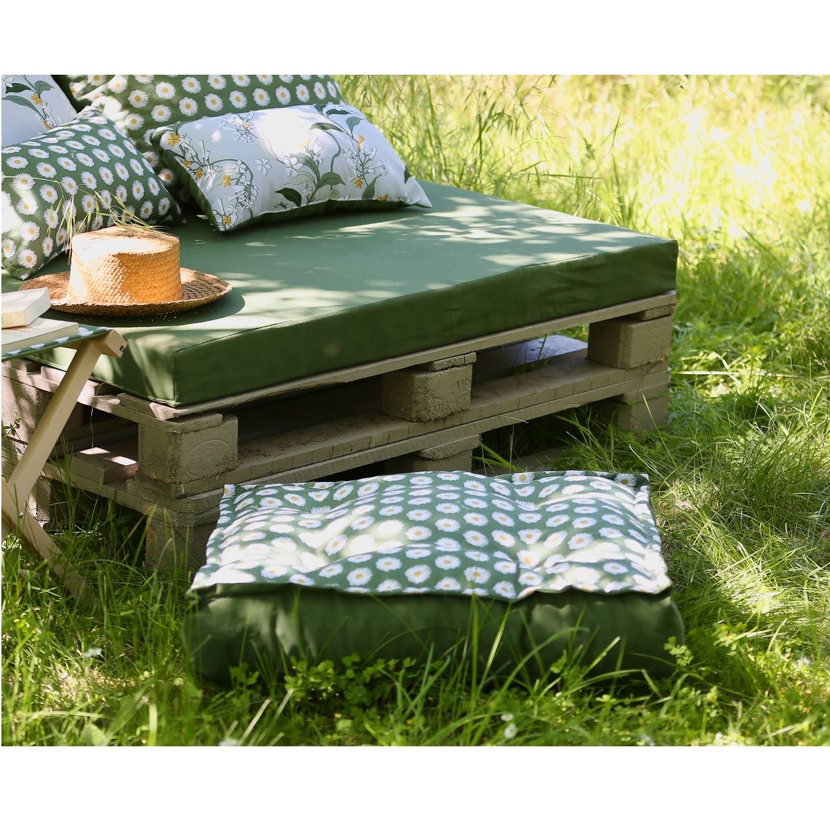 Jardin Privé Coussin tatami t3 PRAIRIE