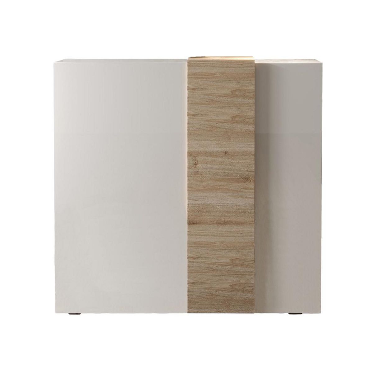 BEST MOBILIER Leon - buffet bas - 2 portes - 113x121 cm