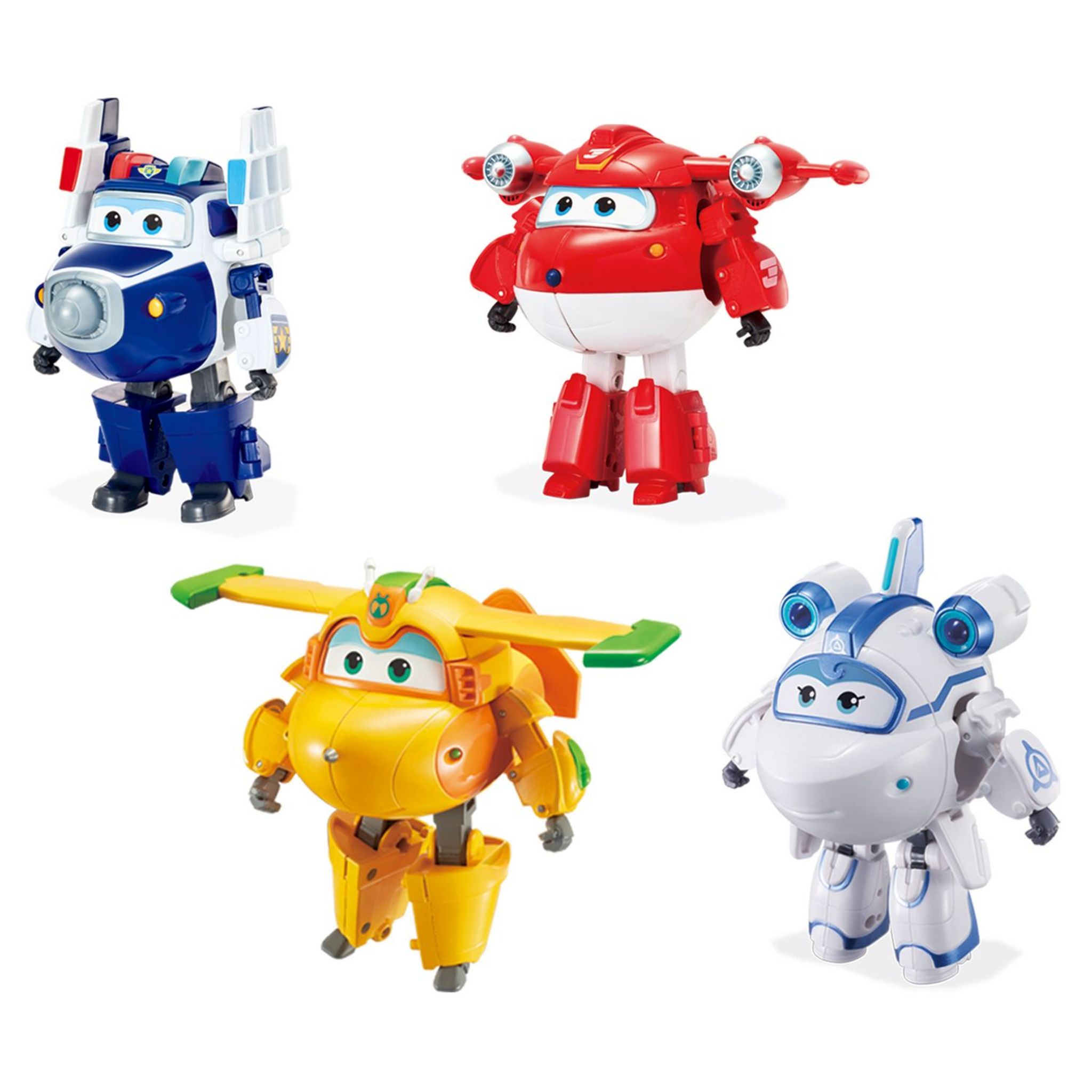 Auldey Figurines x4 Super Wings transforming 