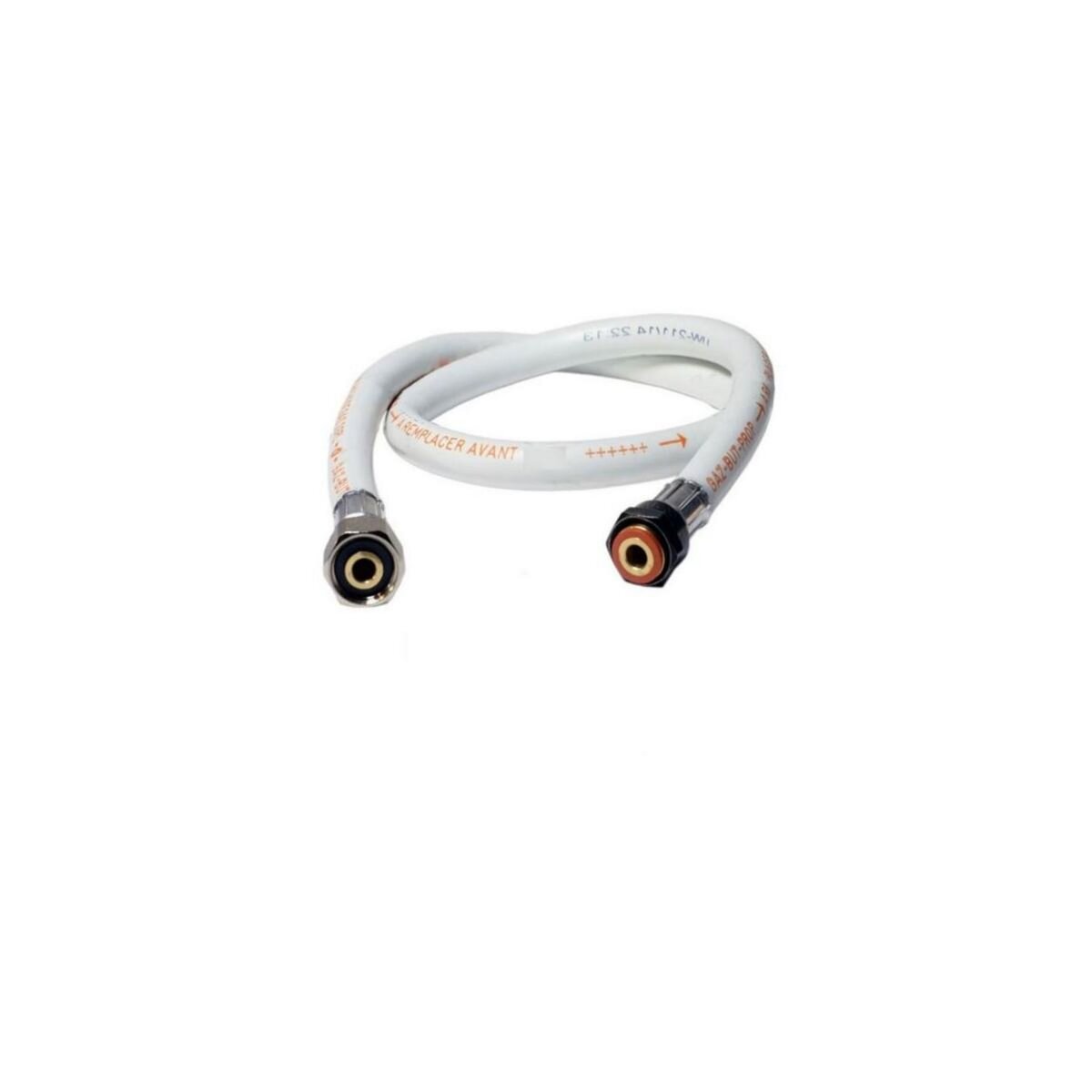 INTEC Rechaud à gaz 9,8 KW Fonte véritable 4 pieds 2 bruleurs + Tuyau gaz flexible 1.50m TRIGLAV