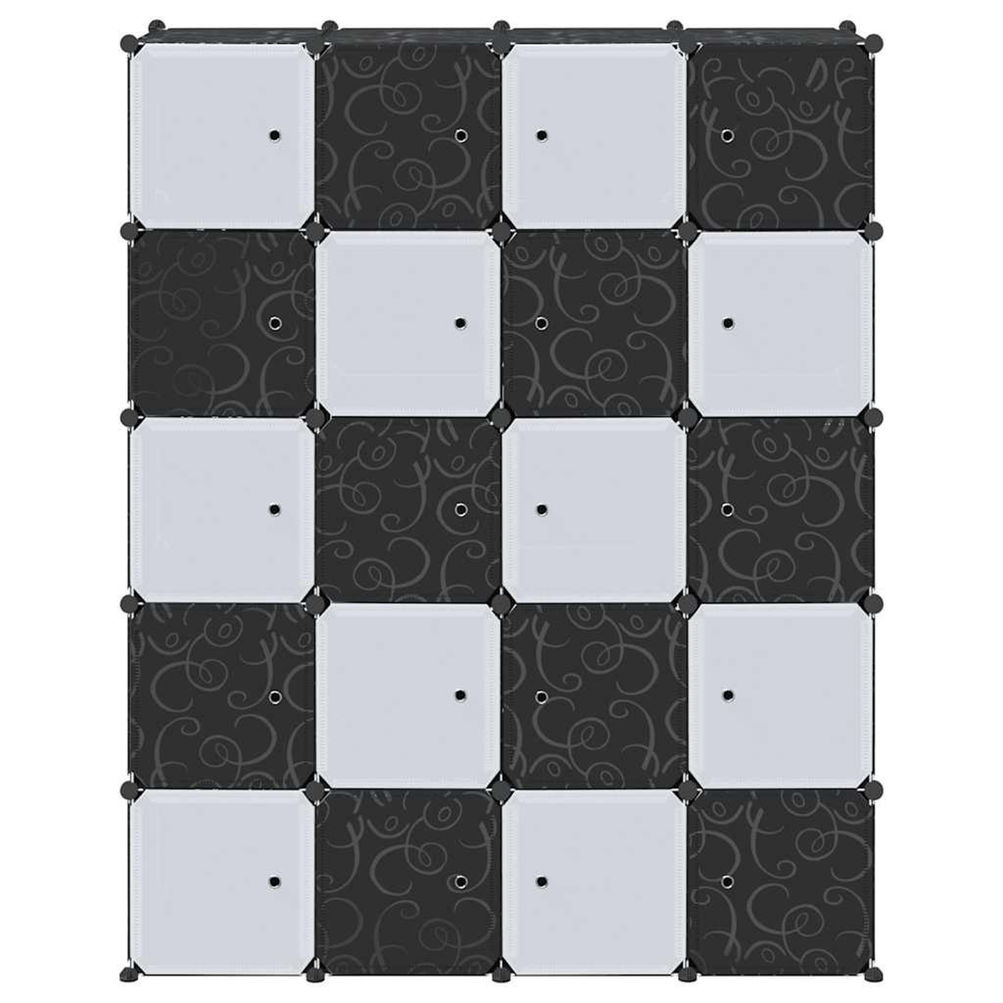 Voir la diapositive 4 : VIDAXL Cubes de rangement 20 pcs avec tiges de suspension PP