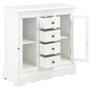 Voir la diapositive 3 : VIDAXL Buffet blanc 70x28x70 cm bois de pin massif