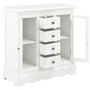 Voir la diapositive 3 : VIDAXL Buffet blanc 70x28x70 cm bois de pin massif