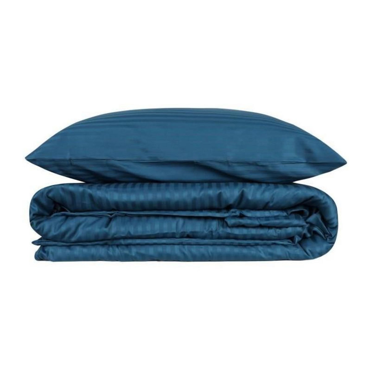 GENERIQUE Parure de lit - 129CTN63907 - 1 housse de couette 220 x 240 cm + 2 taies d'oreiller 60 x 60 cm - Satiné 100% coton - Bleu