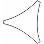 Perel Perel Voile d'ombrage triangulaire 3,6 m Couleur creme GSS3360