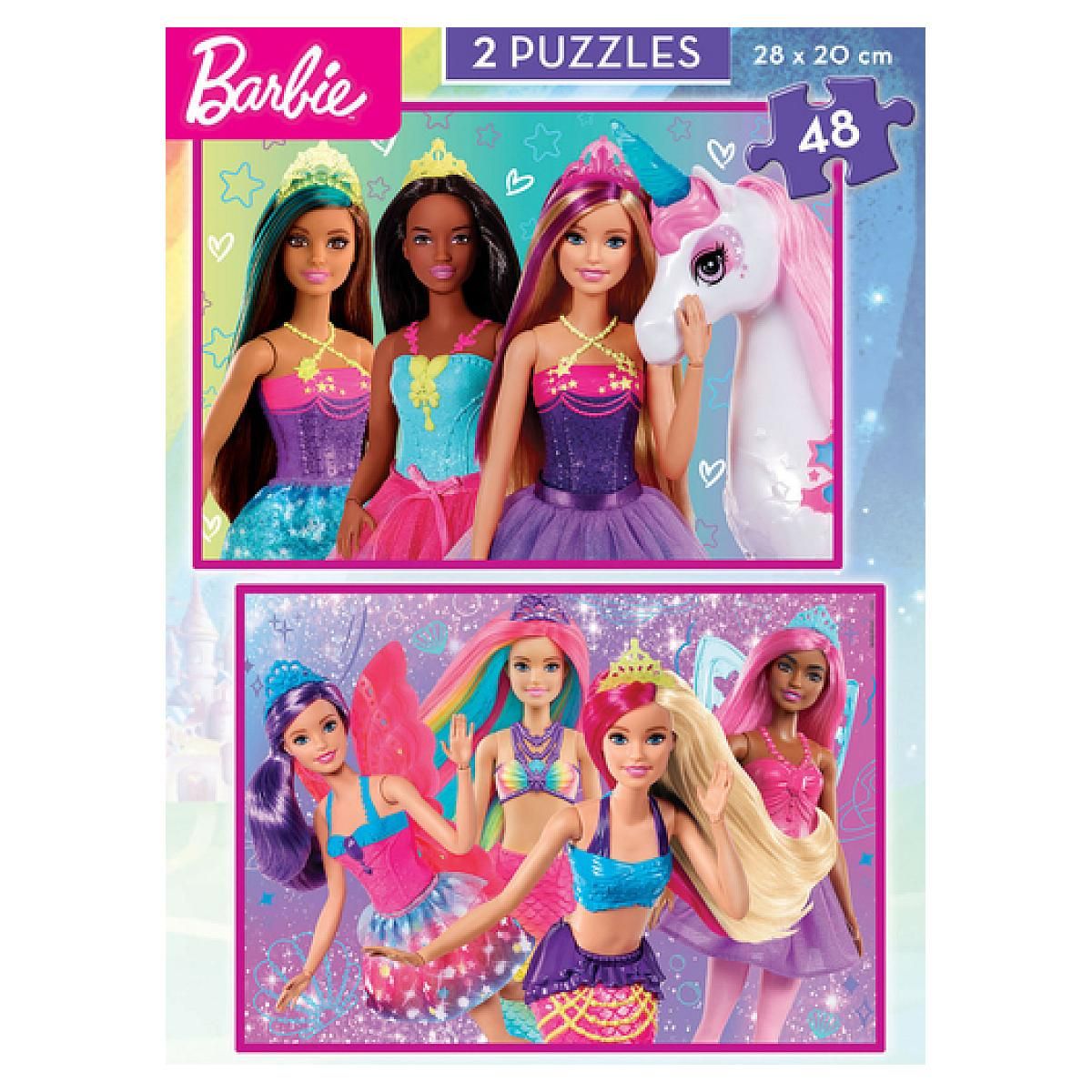 EDUCA 2 puzzles de 48 pieces Barbie