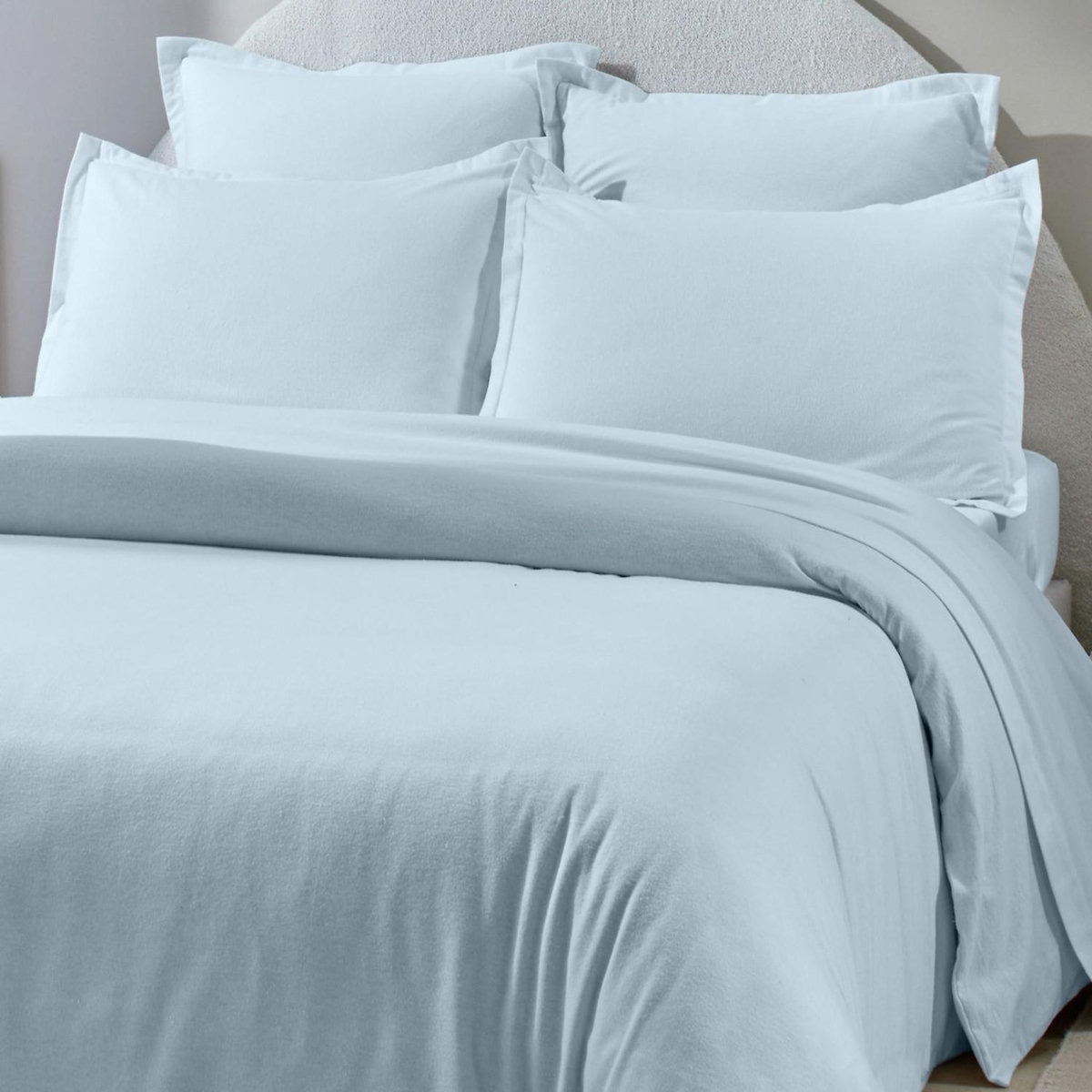 Home collection Housse de couette 100% flanelle de coton