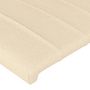 Voir la diapositive 5 : VIDAXL Tete de lit a LED Creme 200x5x118/128 cm Tissu