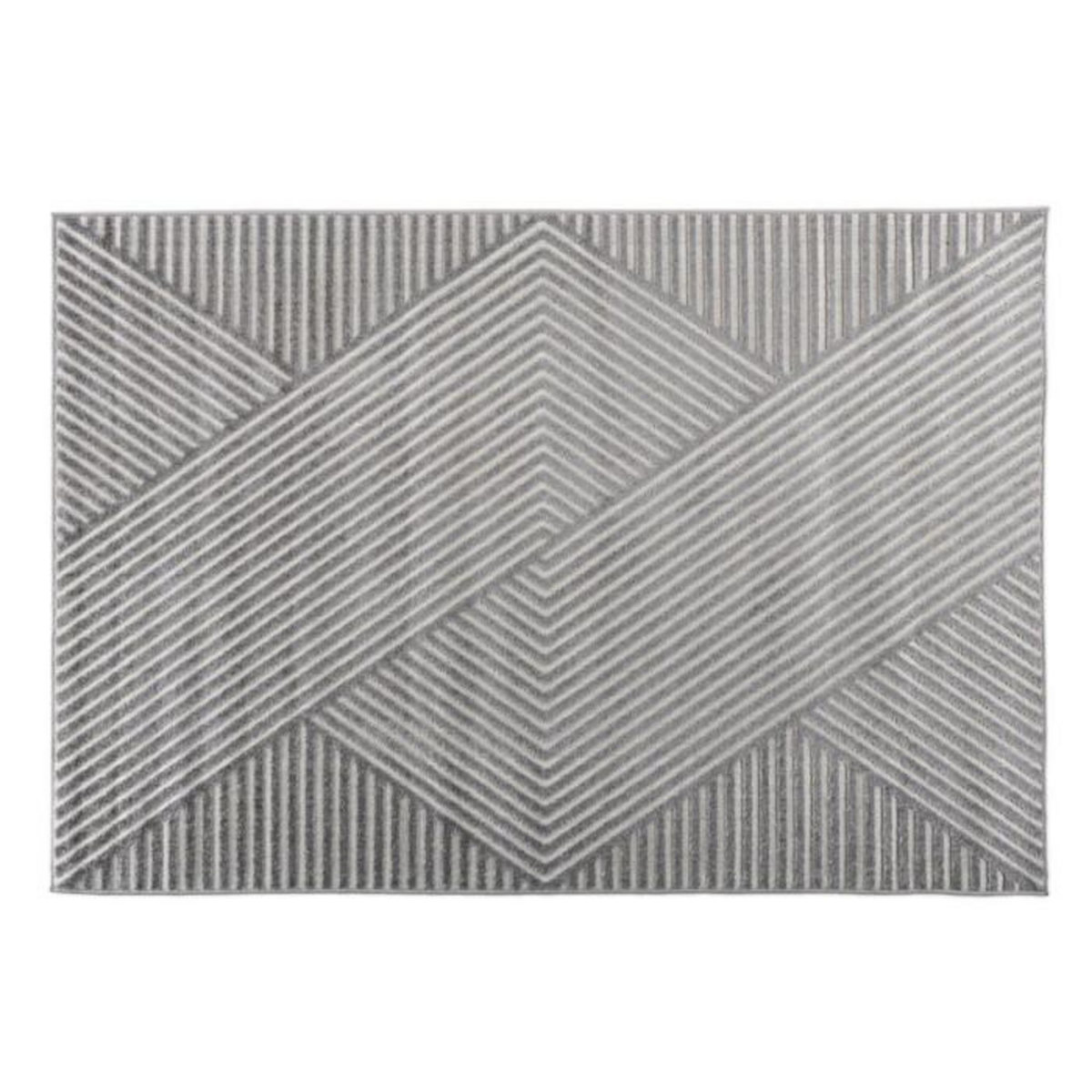 Paris Prix Tapis Déco  Aron Solar  160x230cm Gris