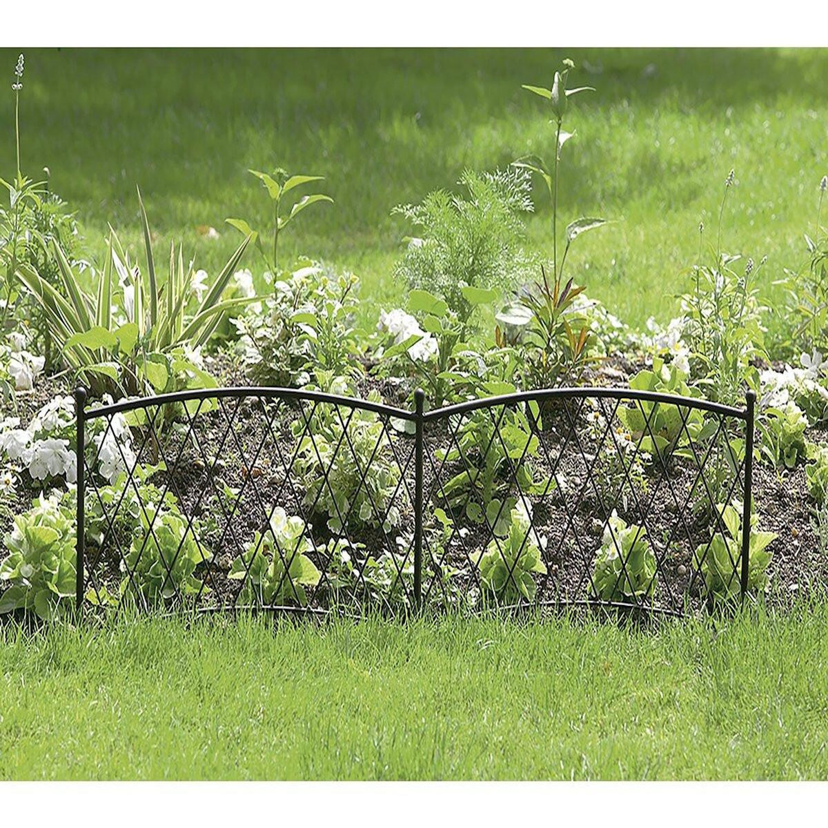 Nortene Bordure -   Classic Métal   - Lot de 5 - 0.40 x 1.00 m - Rouille antique