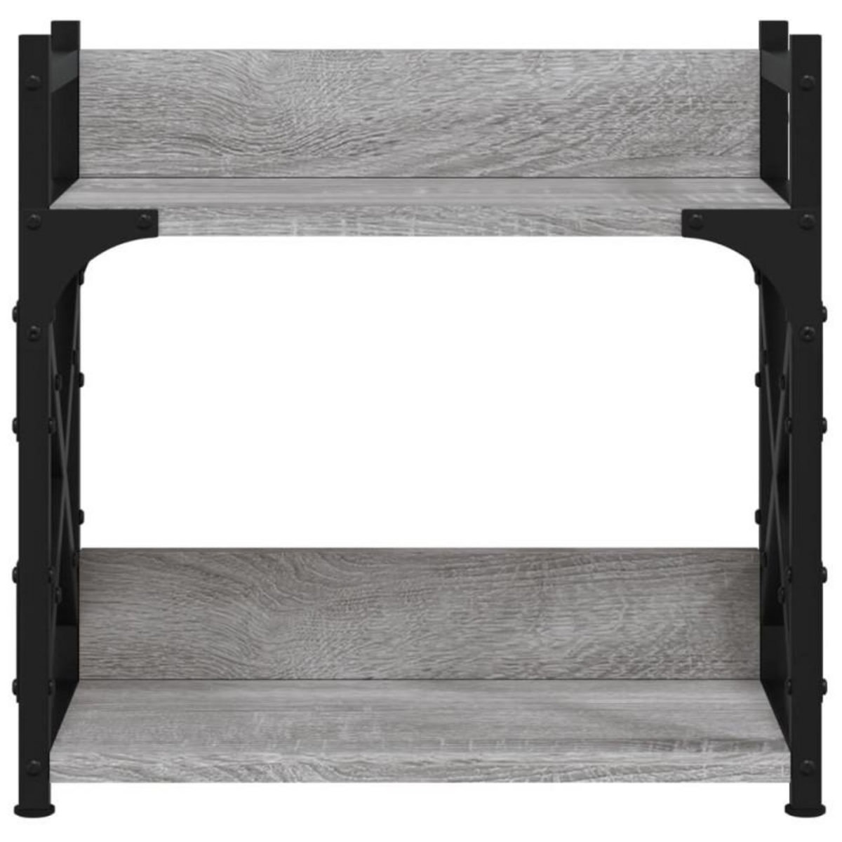 VIDAXL Support d imprimante à 2 niveaux Sonoma gris 40x20x40 cm