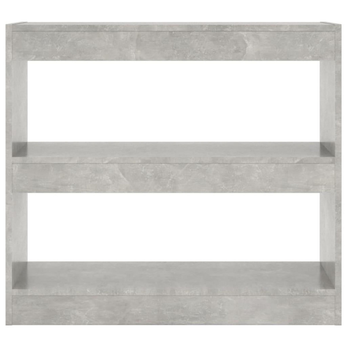 VIDAXL Bibliotheque/Separateur de piece Gris beton 80x30x72 cm