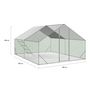 Voir la diapositive 5 : ID MARKET Enclos poulailler 12 m² 4x3 M avec grand perchoir 4 niveaux en bois acier galvanisé