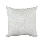 The Home Deco Factory Coussin carré en suédine scandinave Home. Coloris disponibles : Beige, Blanc