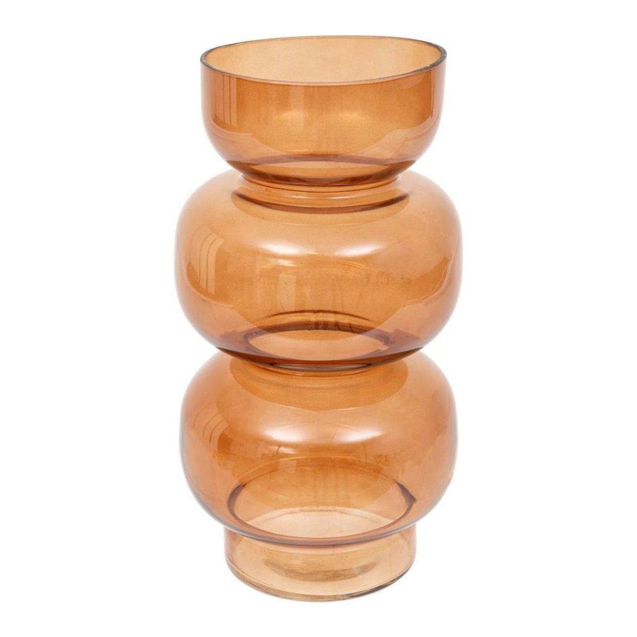 Voir la diapositive 1 : ATMOSPHERA Vase design  be vintage  25cm ambre