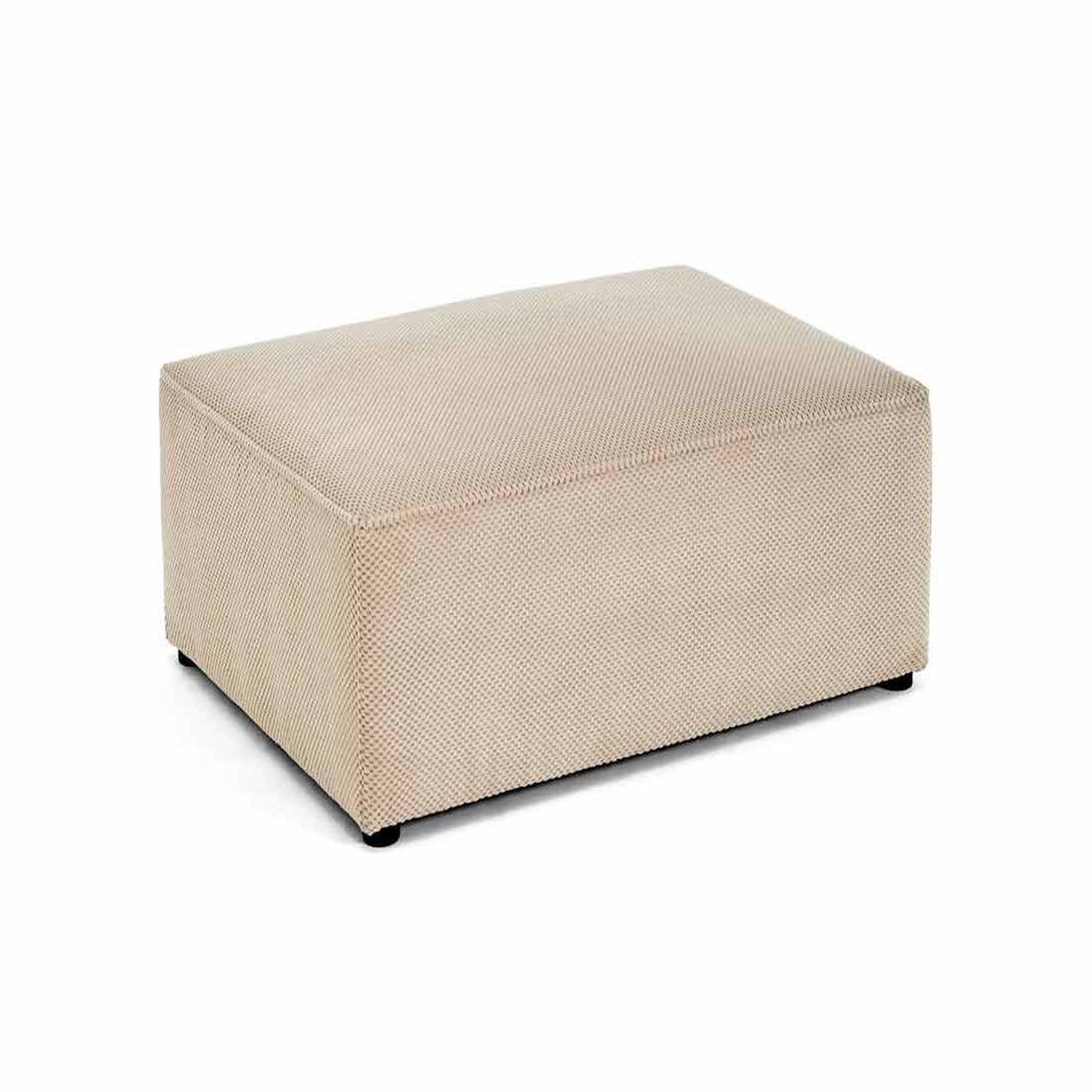 Voir la diapositive 2 : BEST MOBILIER Topaze - pouf - en velours texturé