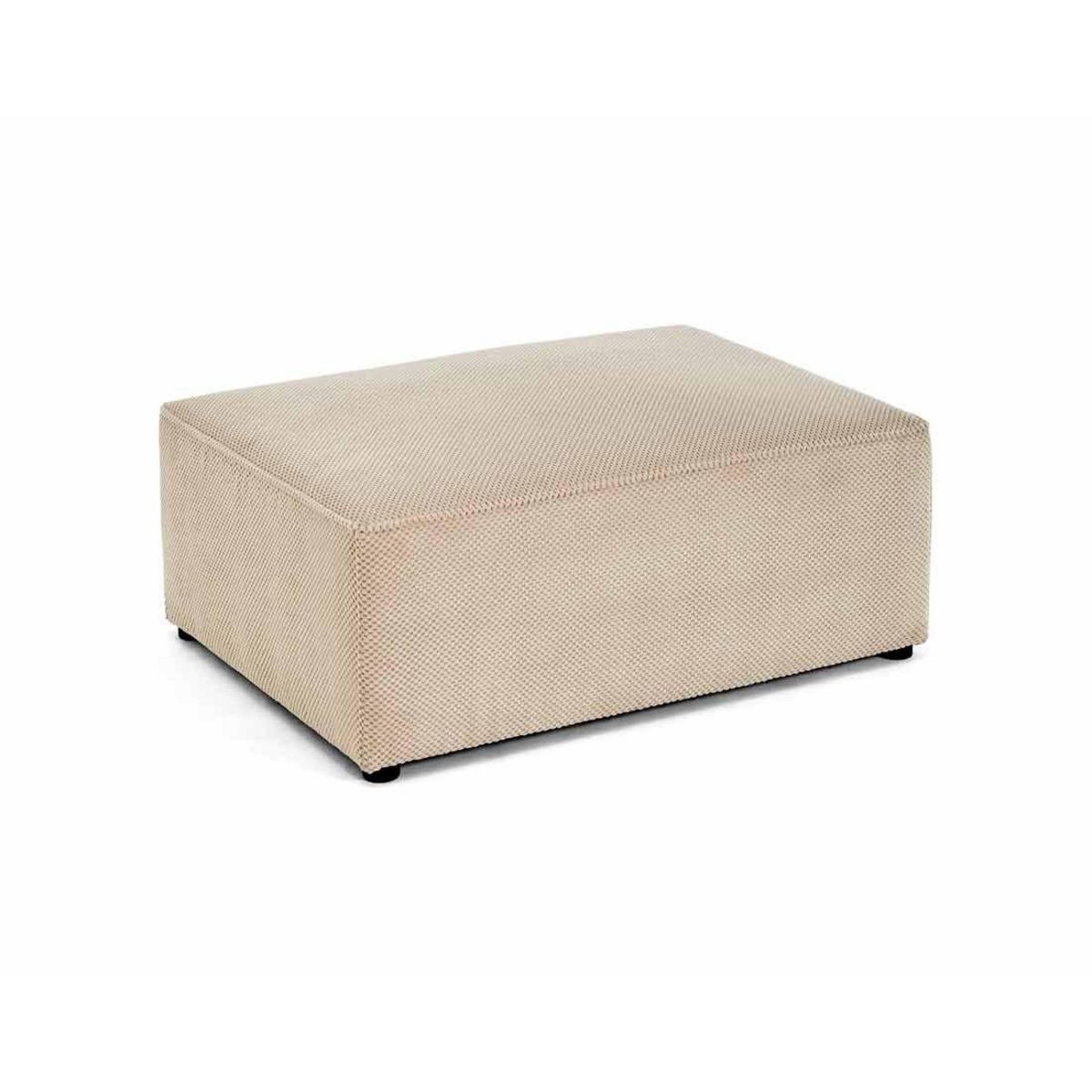 BEST MOBILIER Topaze - pouf - en velours texturé