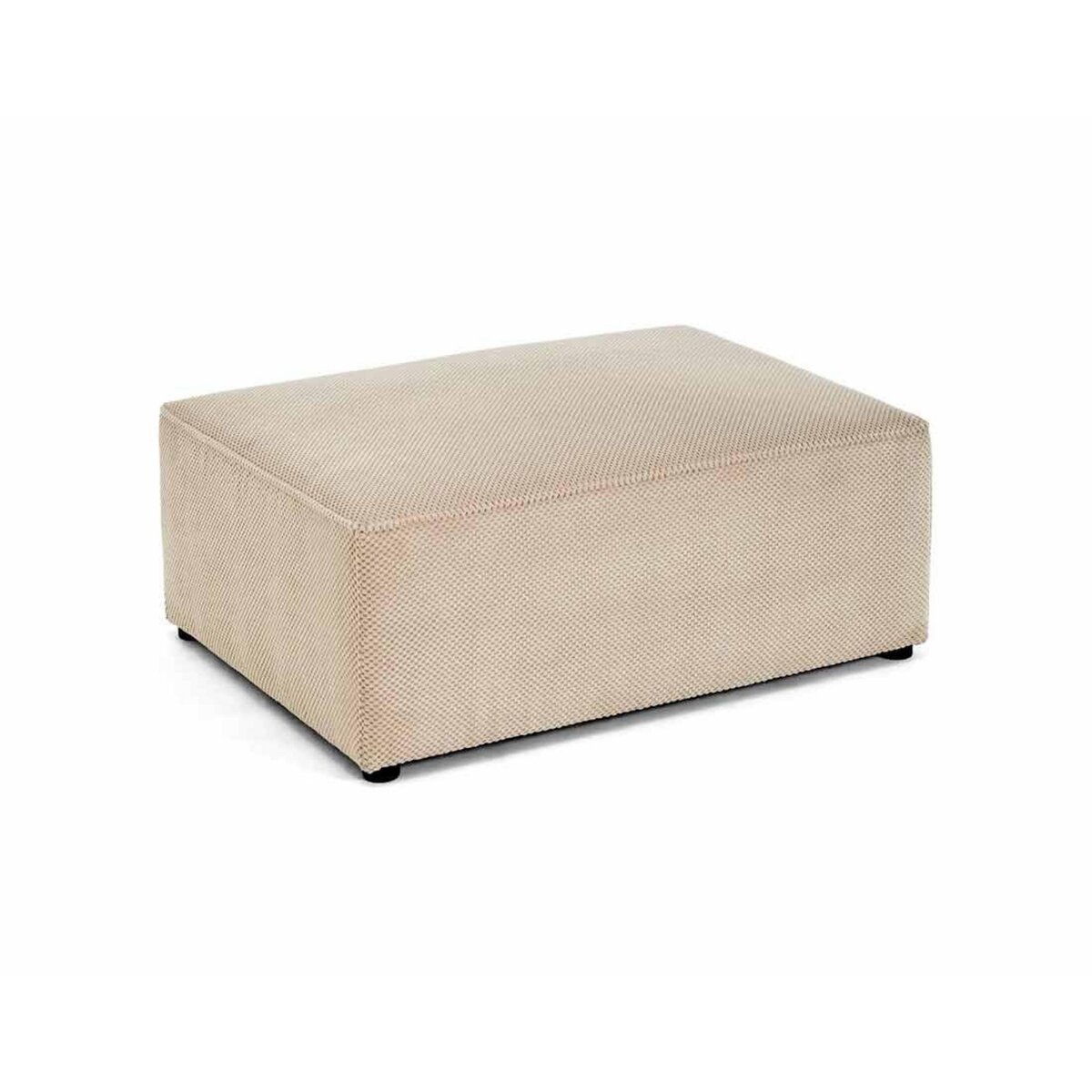BEST MOBILIER Topaze - pouf - en velours texturé