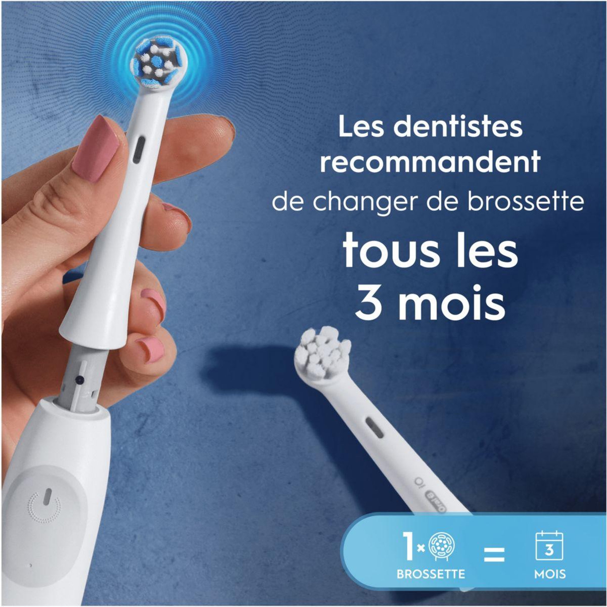 Voir la diapositive 4 : ORAL B Brossette dentaire io gentle care blanc x3