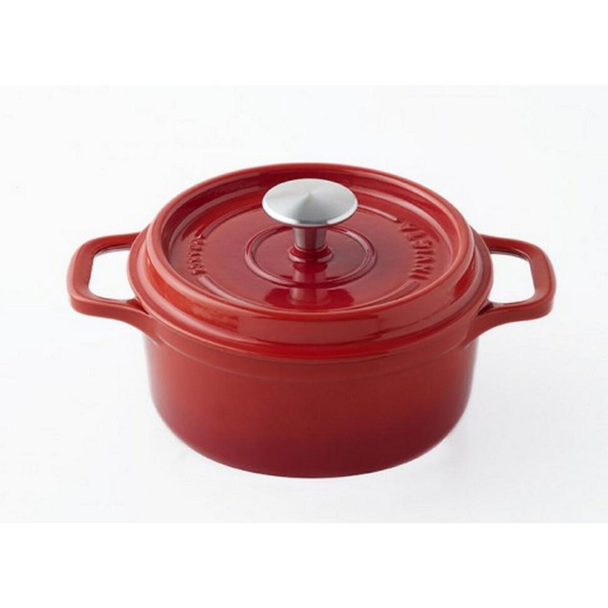 Invicta Cocotte ronde en fonte émaillée 24cm rubis - 402240