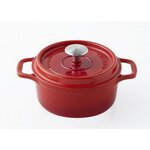 Invicta Cocotte ronde en fonte émaillée 24cm rubis - 402240