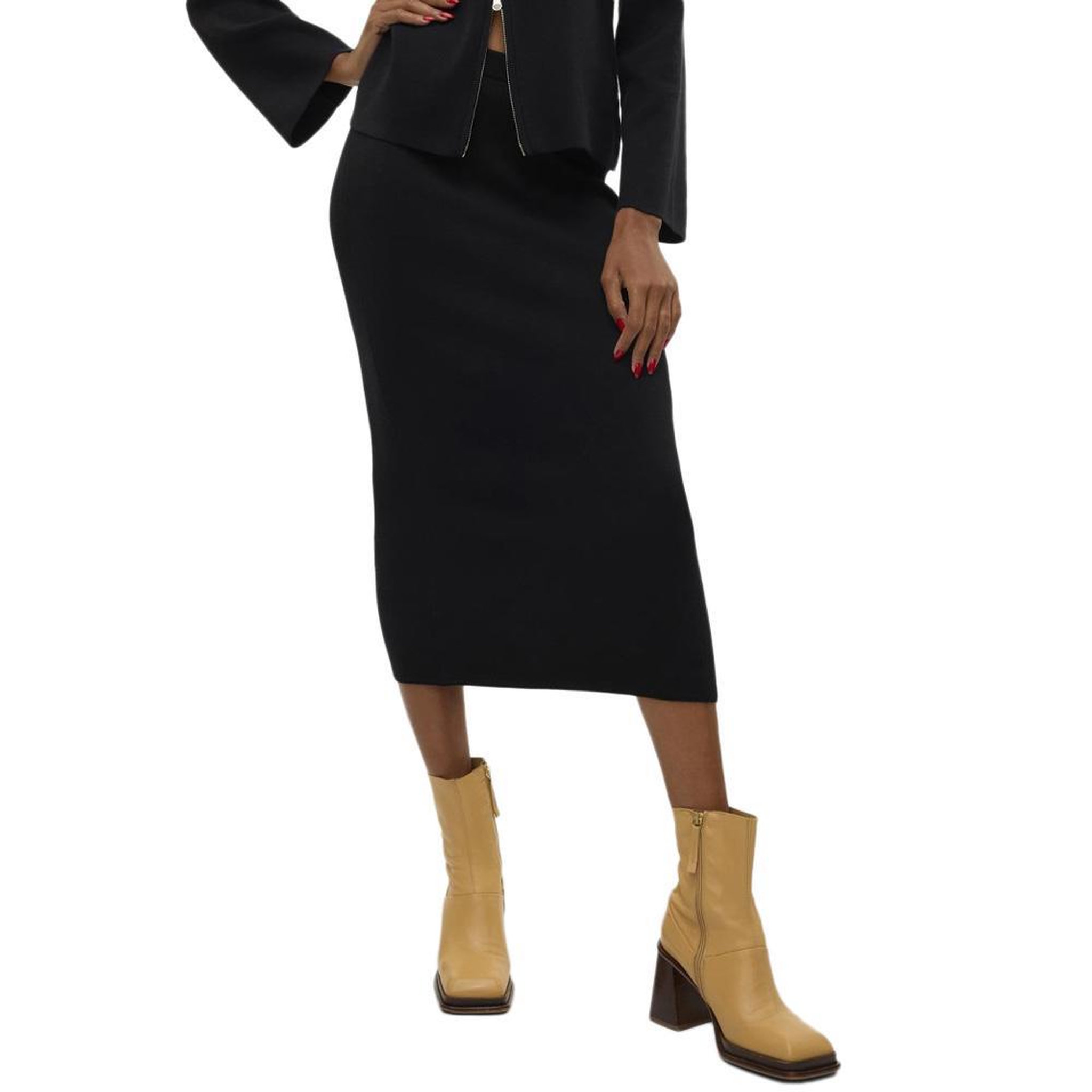 Vero Moda Jupe e Femme Vero  oda Nancy. Coloris disponibles : Noir
