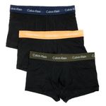 CALVIN KLEIN JEANS x3 Boxers s Homme Calvin Klein Low Rise Trunk. Coloris disponibles : Noir