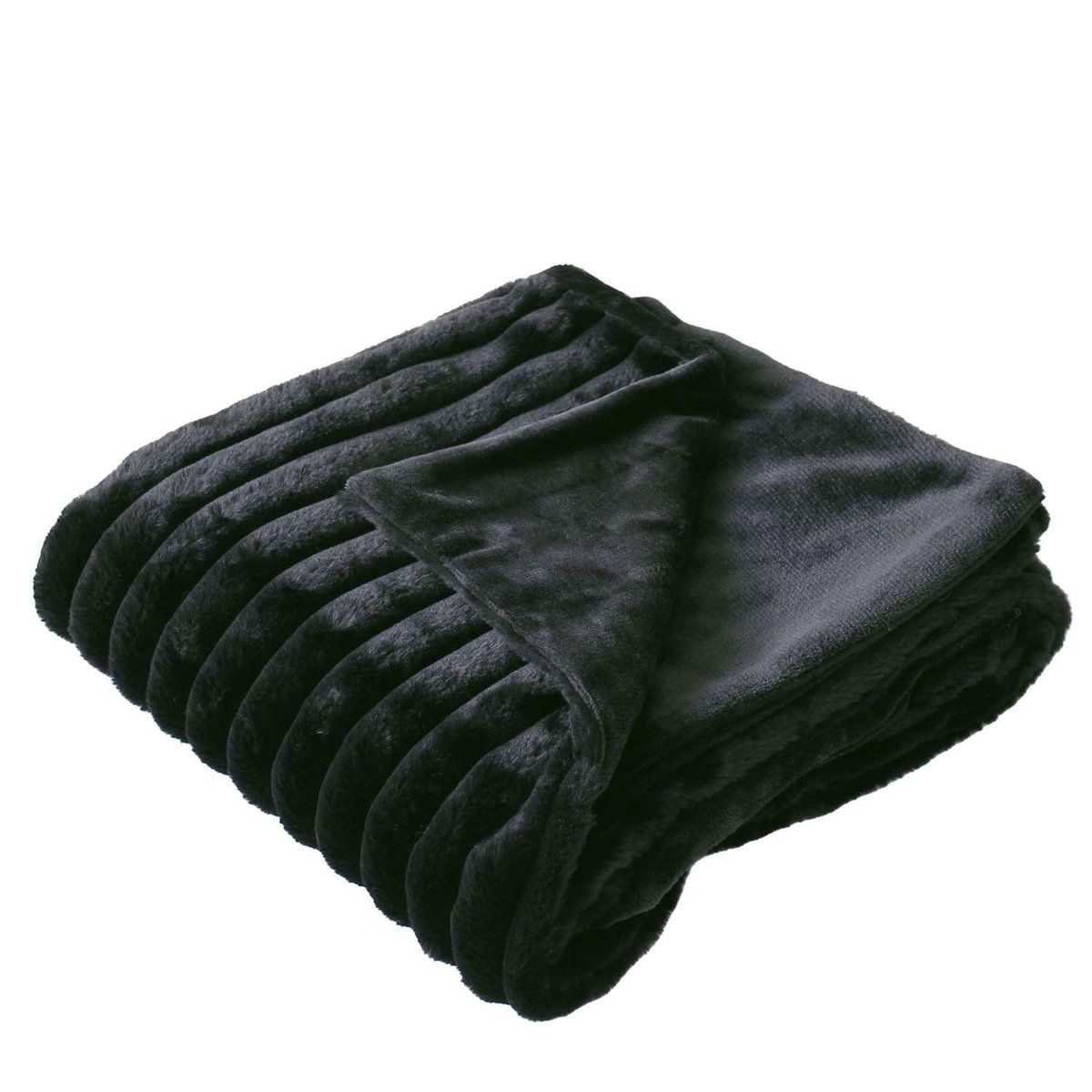 TOILINUX Couverture douce et côtelée Sela