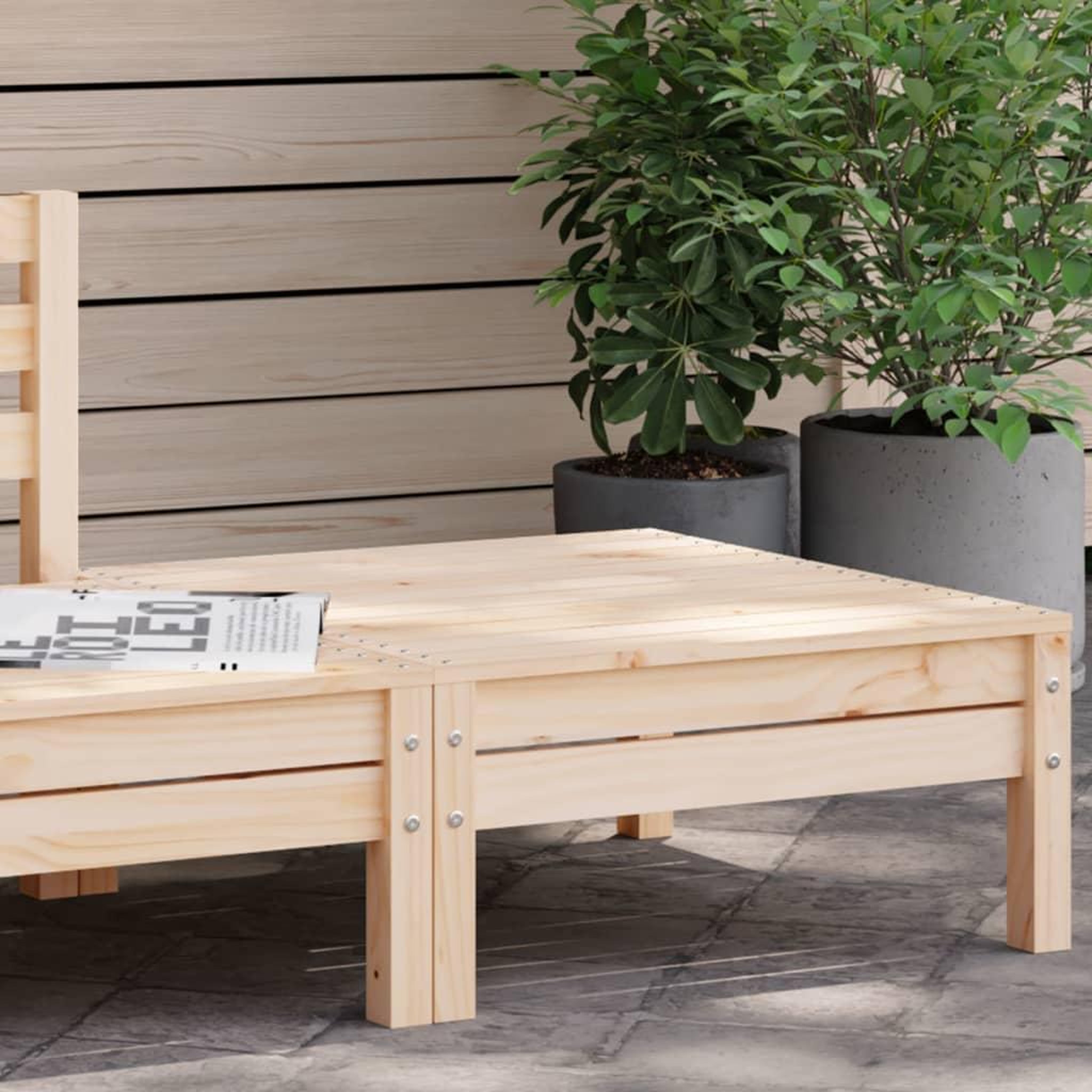 VIDAXL Repose-pied de jardin bois de pin massif