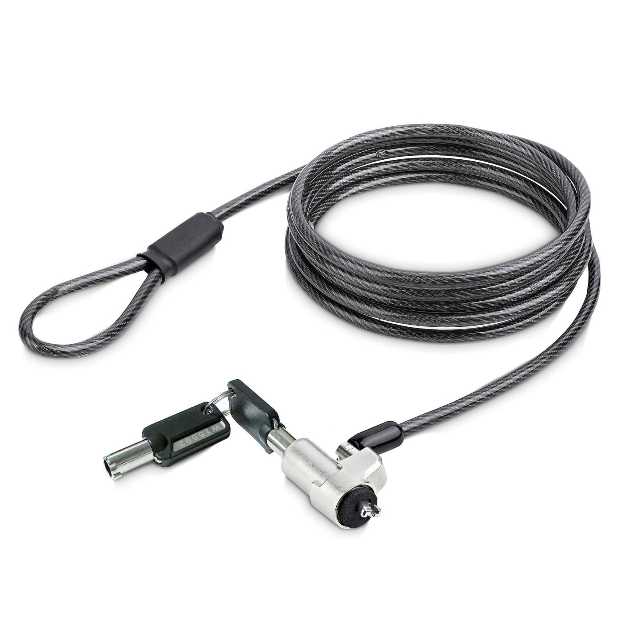 Voir la diapositive 1 : Startech StarTech.com NBLWK-LAPTOP-LOCK câble antivol Noir, Argent 2 m