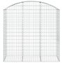 Voir la diapositive 3 : VIDAXL Panier de gabions arque 150x50x140/160 cm Fer galvanise