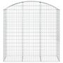 Voir la diapositive 3 : VIDAXL Panier de gabions arque 150x50x140/160 cm Fer galvanise