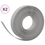 Voir la diapositive 2 : VIDAXL Bordures de jardin 2 pcs gris 10 m 10 cm polyethylene