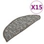 Voir la diapositive 2 : VIDAXL Tapis de marches d'escalier 15 pcs Anthracite 56x17x3 cm