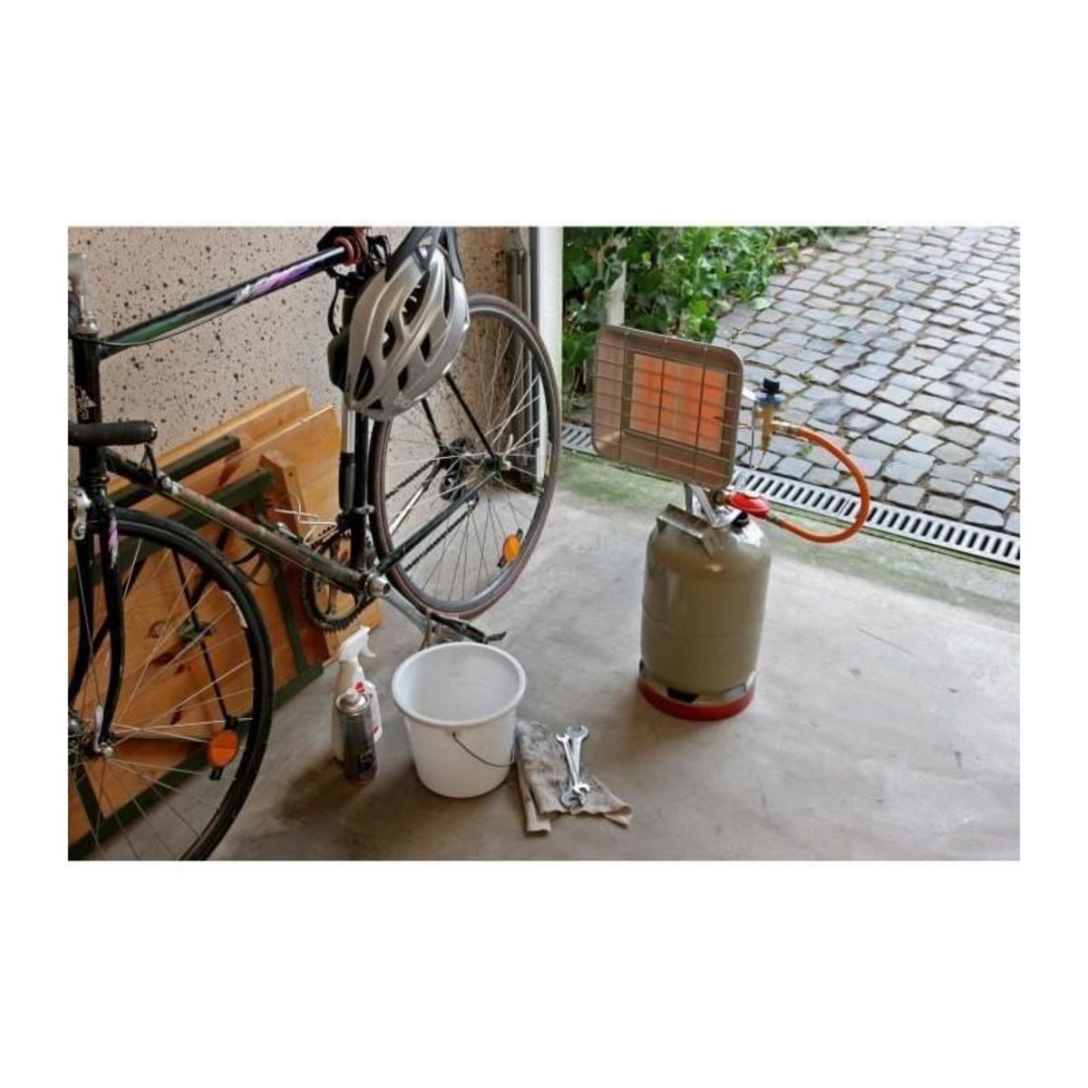 ROTHENBERGER ROTHENBERGER Chauffage mobile infrarouge - Brasero Piezo - Gris