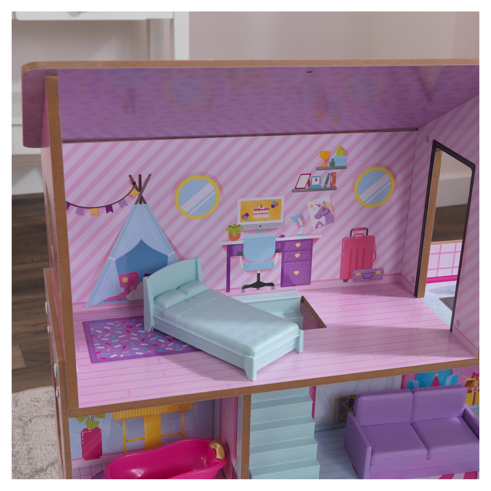 Voir la diapositive 5 : Kidkraft Maison de poupées Lolly