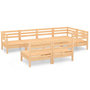 Voir la diapositive 2 : VIDAXL Salon de jardin 7 pcs Bois de pin massif