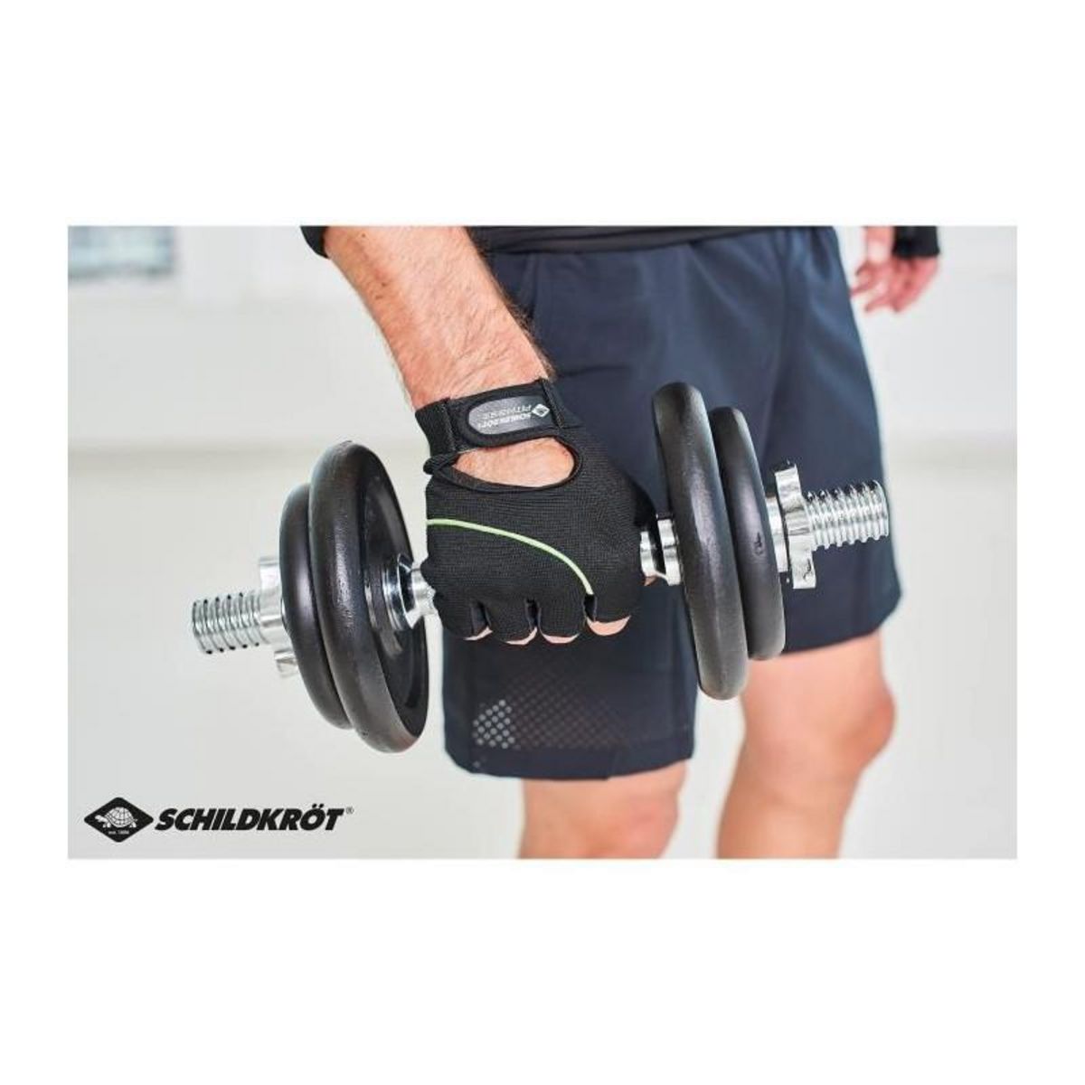 SCHILDKROT Set d'Halteres - SCHILDKROT - 10 Kg - Noir - Adulte - Ensemble pour entraînement complet du corps