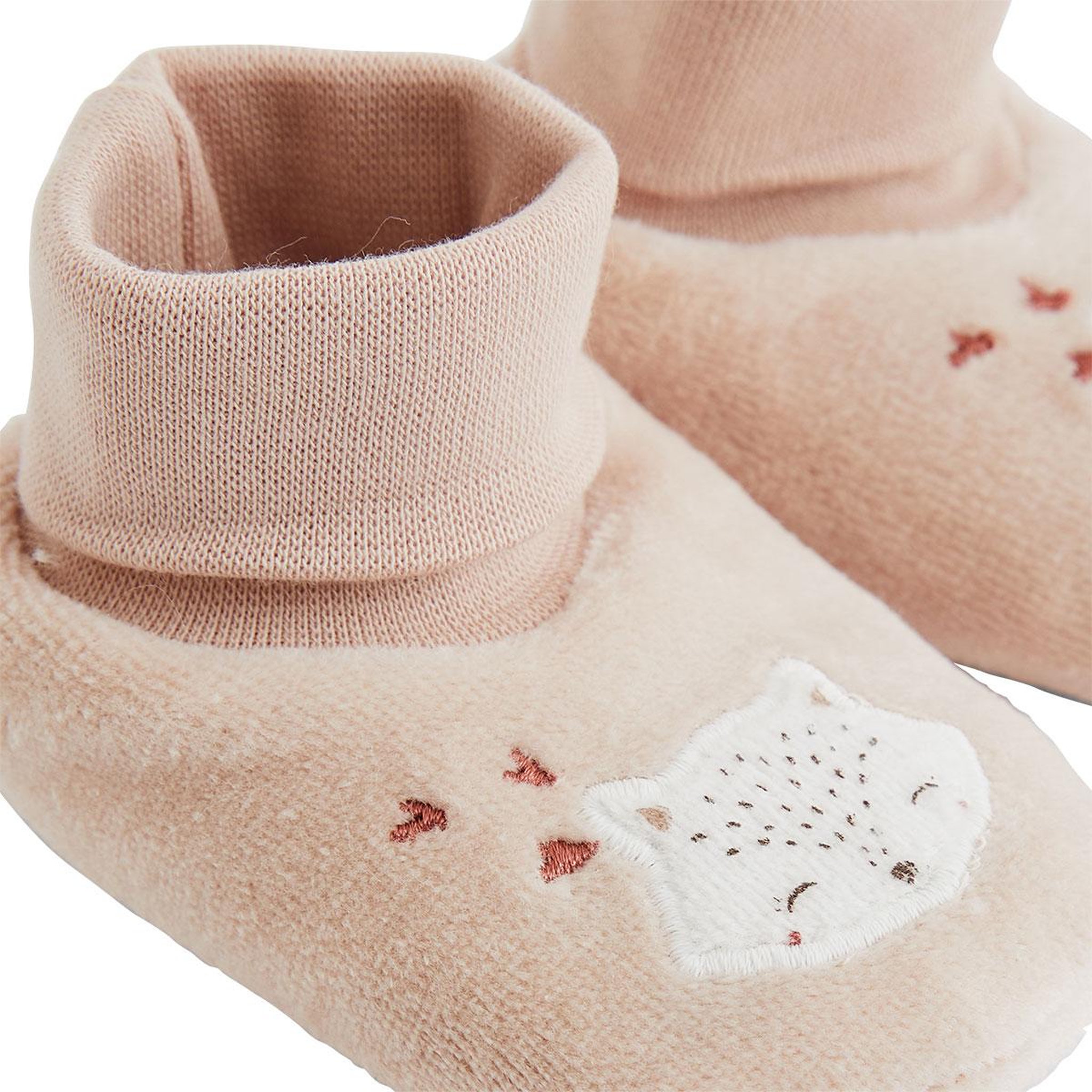 Voir la diapositive 3 : Petit BÃ©guin Chaussons bébé en velours doucette