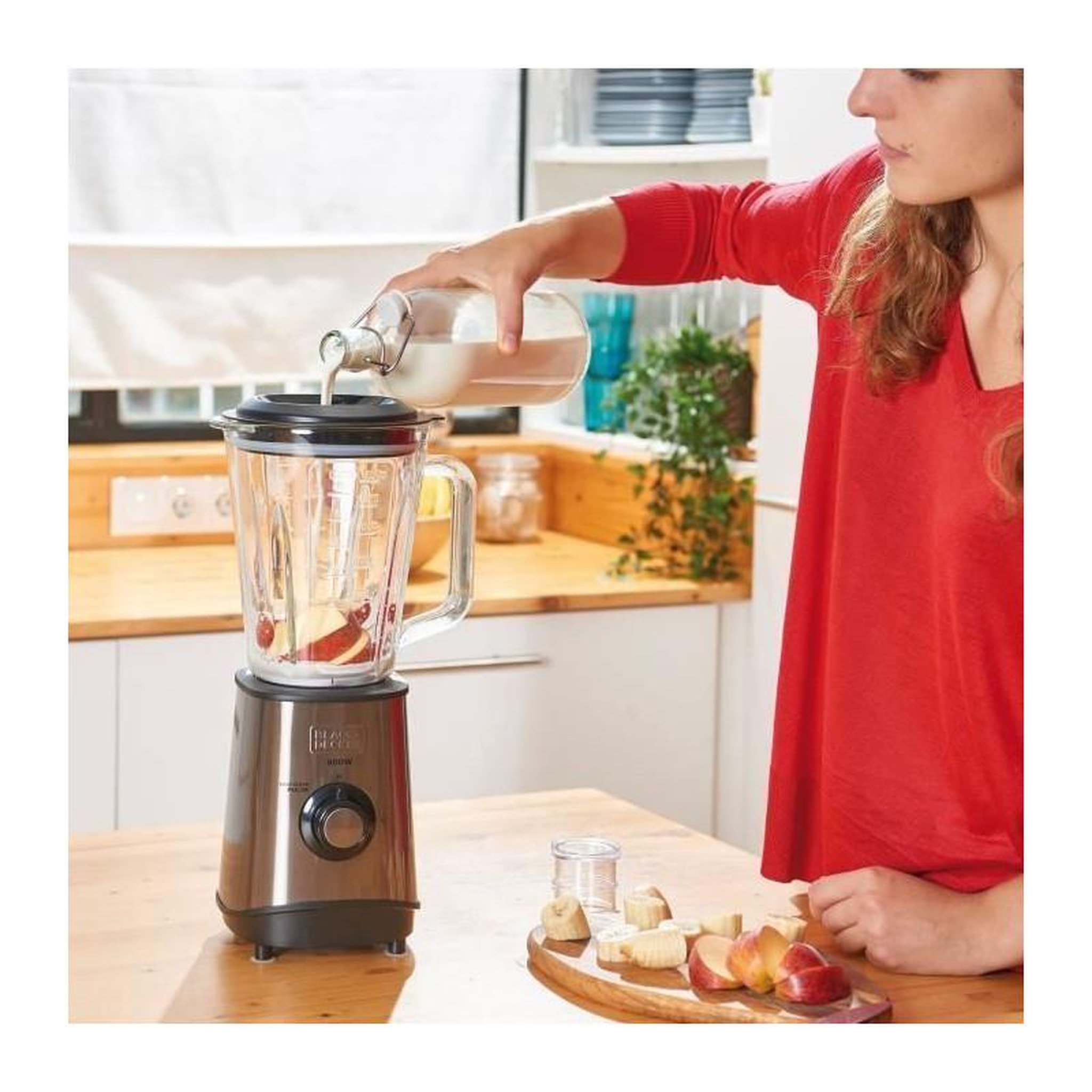 Voir la diapositive 4 : Black et Decker Blender 1.5l 800w noir - BXJB800E