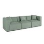 Voir la diapositive 5 : LISA DESIGN Nova - canapé modulable 3 places - en velours