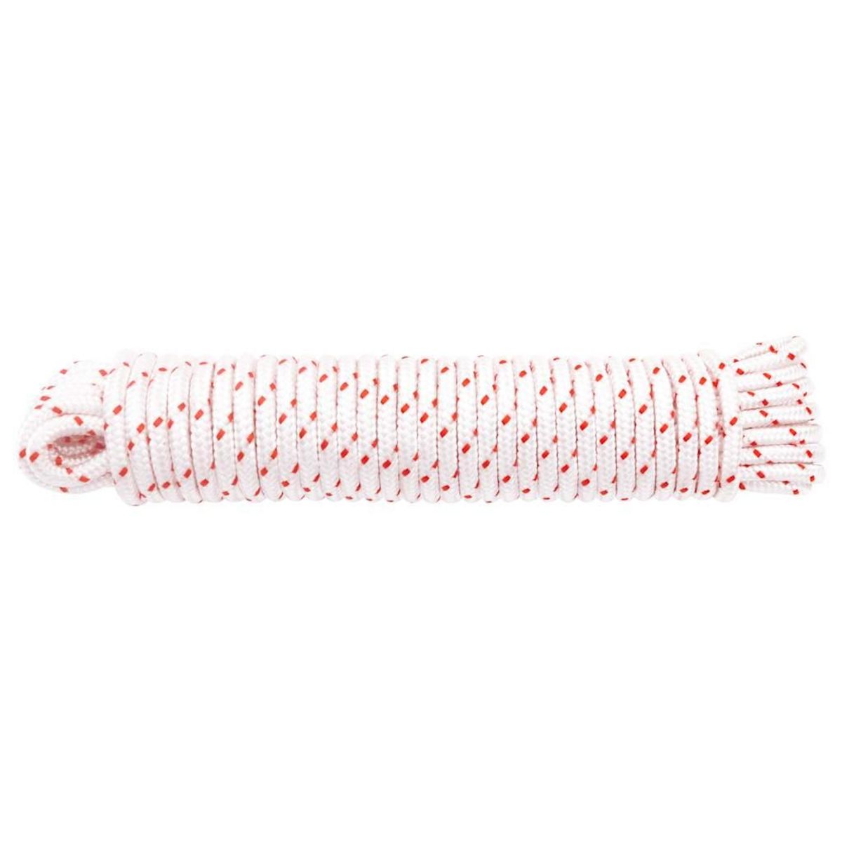 VIDAXL Cordon de demarrage a tirer blanc et rouge Ø5 mm 10 m nylon
