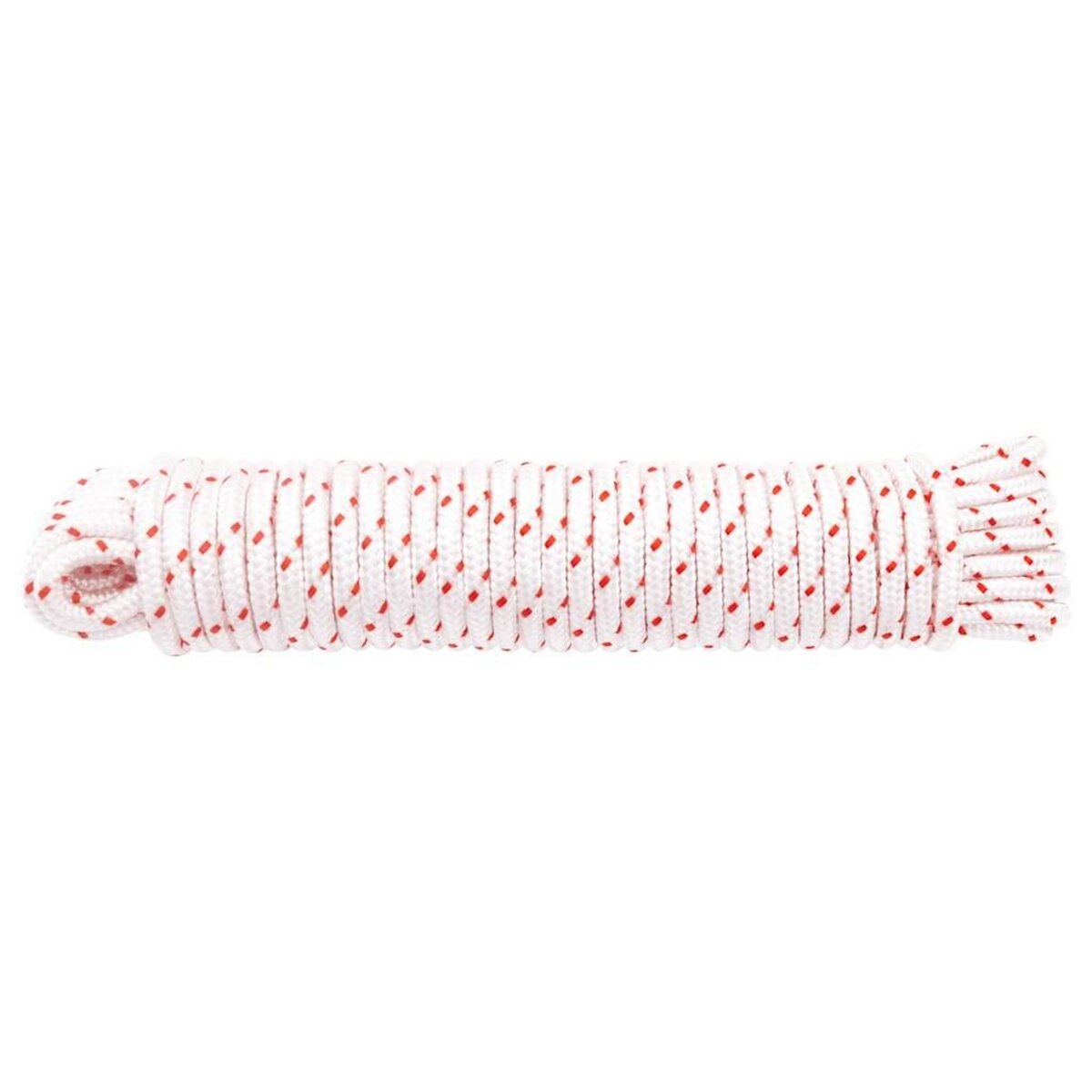 VIDAXL Cordon de demarrage a tirer blanc et rouge Ø5 mm 10 m nylon
