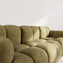 Voir la diapositive 4 : LISA DESIGN Grace - canapé modulable 3 places en velours texturé