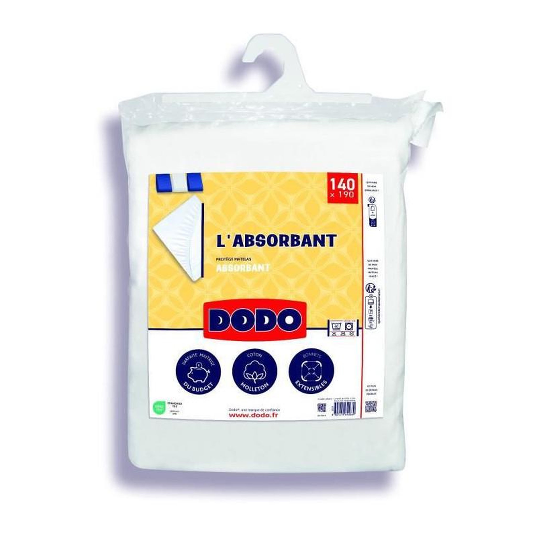 DODO Protege matelas absorbant - 140x190 cm - Polyester