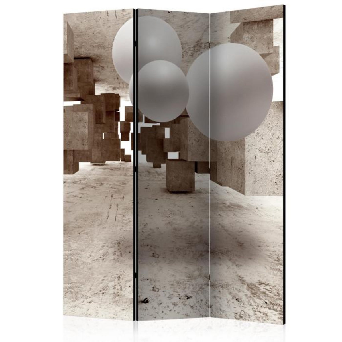 Paris Prix Paravent 3 Volets  Concrete Maze  135x172cm