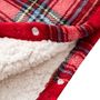 Voir la diapositive 3 : ACTUEL Poncho junior double face flanelle/sherpa imprimé carreaux 