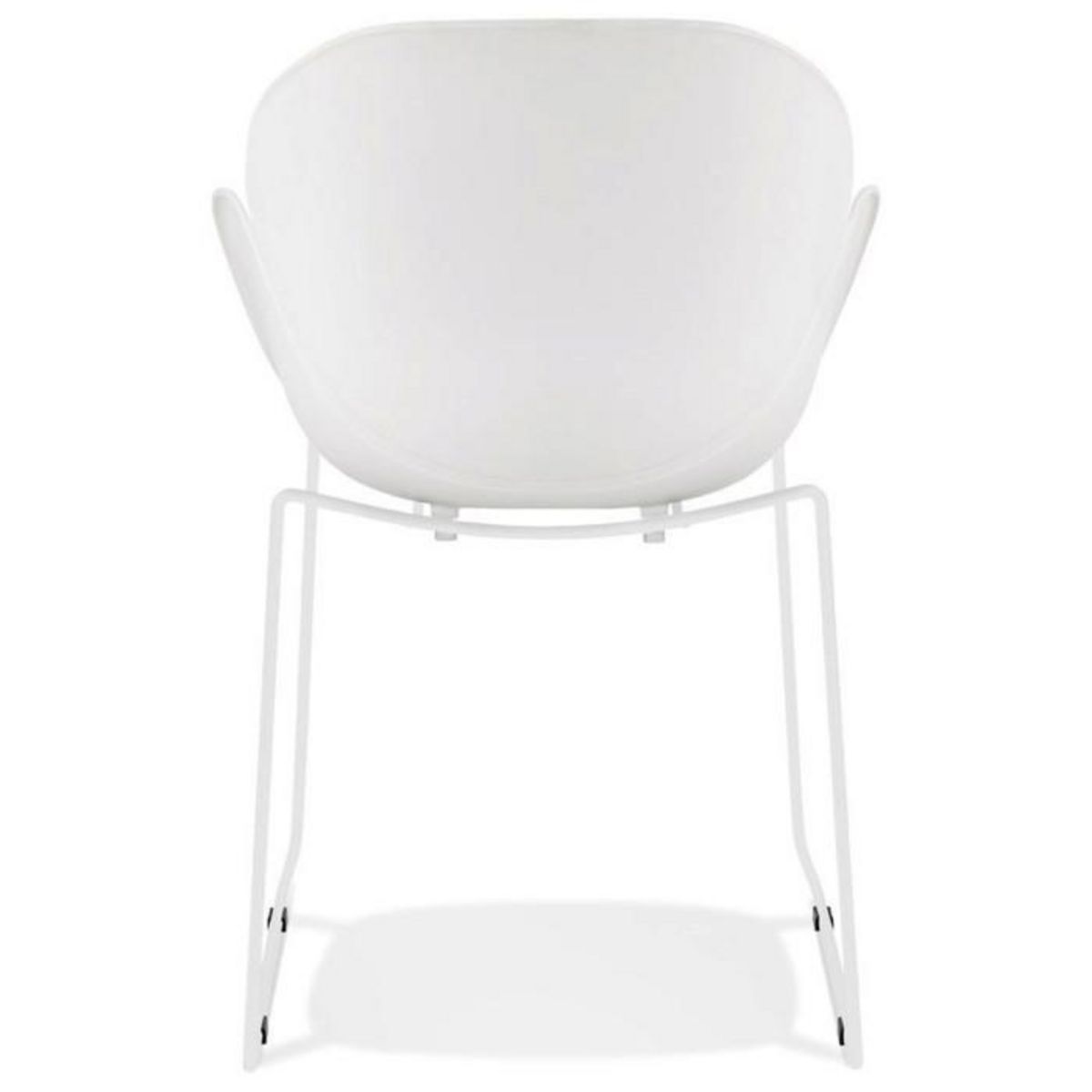 Paris Prix Chaise Design avec Accoudoirs  Riod  89cm Blanc