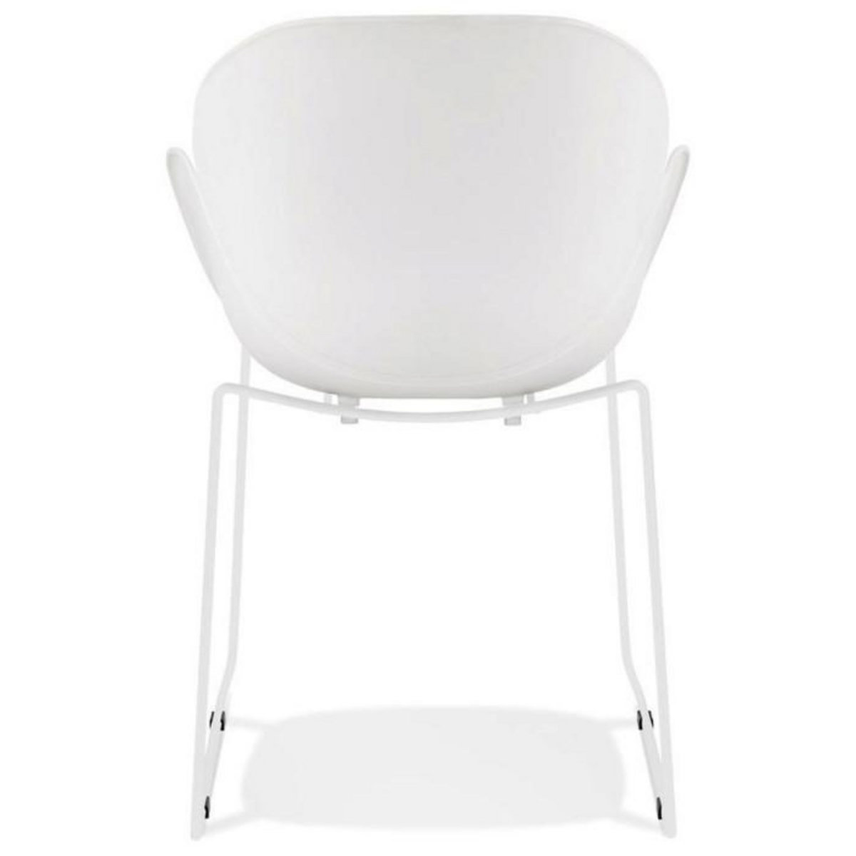 Paris Prix Chaise Design avec Accoudoirs  Riod  89cm Blanc